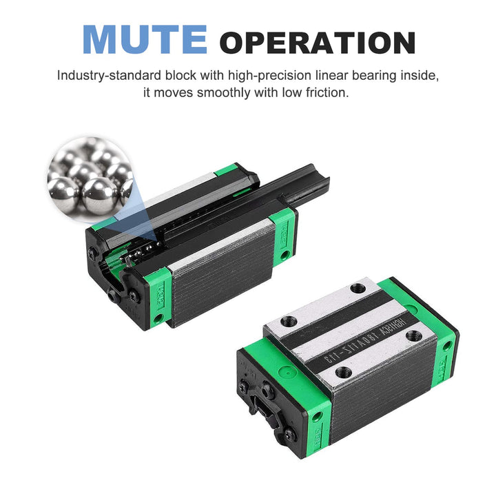 CNCMANS HGR20 Linearführung Linearschiene 2Stück HGR20-700mm Führungsschiene mit 4Stück Hohe Präzisi