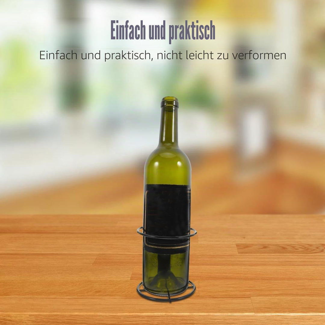 Healvian 2 Stück Flaschenhalter Wand Wandmontierte Weinflaschenhalter Präsentation Wandmontiertes We
