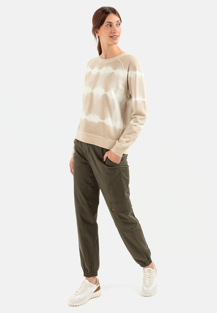 camel active Damen Loose fit Cargo mit Kordelzug 31W / 32L Grün, 31W / 32L Grün