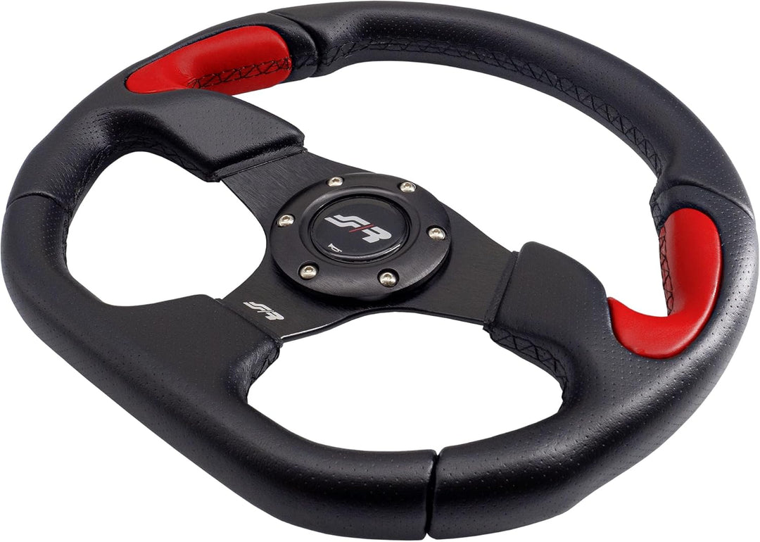Simoni Racing X2330PUN/PR X2 Red Universal Steering Wheel, Schwarz und Rot
