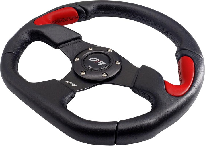 Simoni Racing X2330PUN/PR X2 Red Universal Steering Wheel, Schwarz und Rot