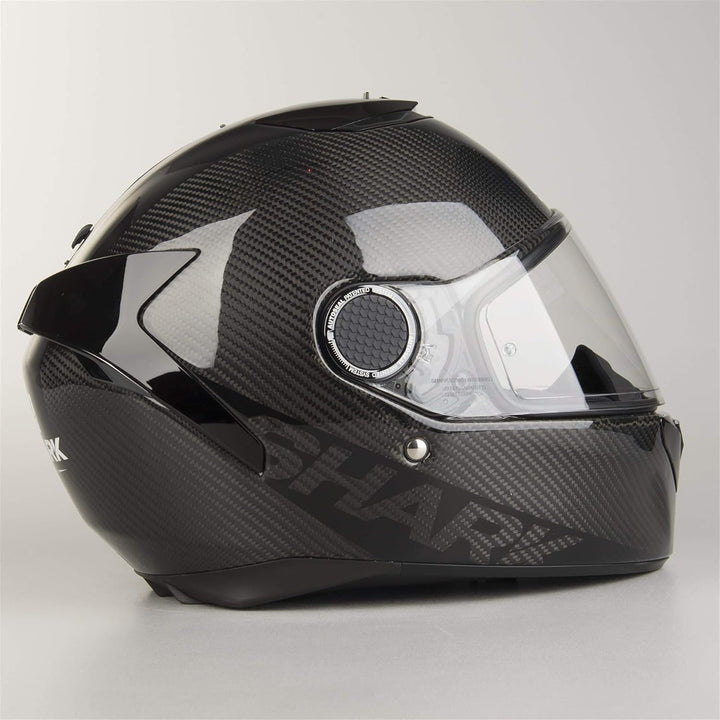 Shark HE5000 Spartan Carbon Racing Motorrad Motorradhelm, Schwarz