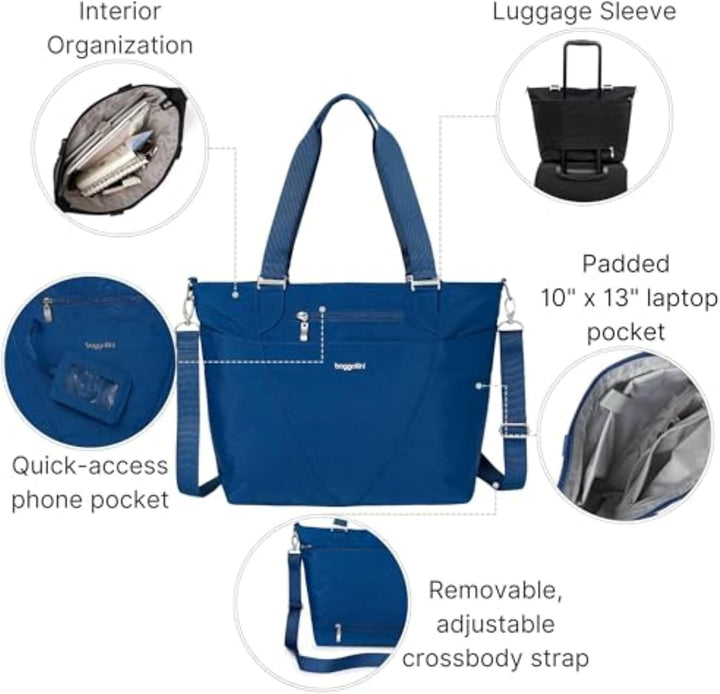 Baggallini Unisex-Erwachsene Tote Avenue Tragetasche – leicht, wasserabweisend, Handgepäcktasche mit