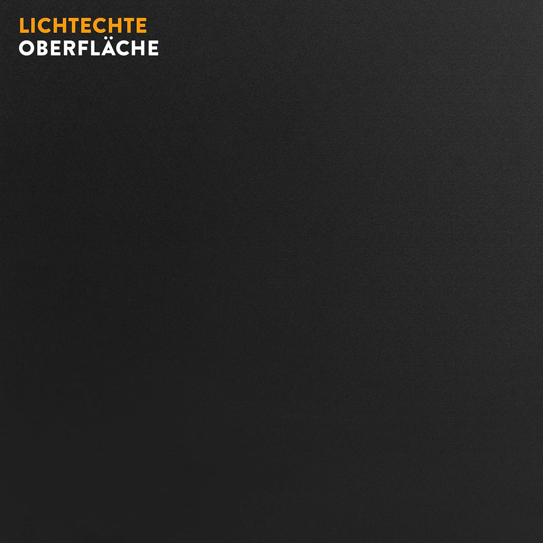 boho office® Schreibtischplatte, Tischplatte – 120 x 80 x 2,5 cm in Schwarz mit edler Multiplex Echt
