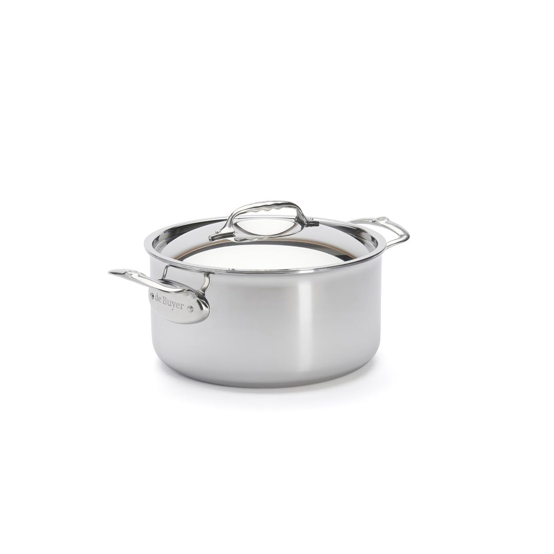 De Buyer - AFFINITY Edelstahltopf mit Edelstahldeckel - 24 cm - 3742.24