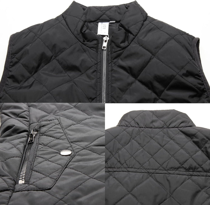 MISS MOLY Damen Weste mit Stehkragen Weste Jacke Winter Warm Ultraleicht, 38-40