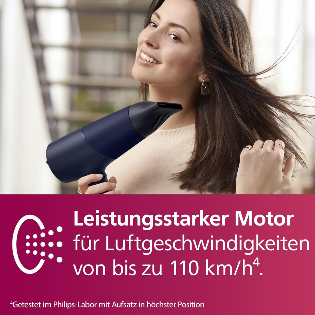 Philips 5000 Series Haartrockner – Föhn mit ThermoShield Technologie, Volumendiffusor und 9 mm und 1
