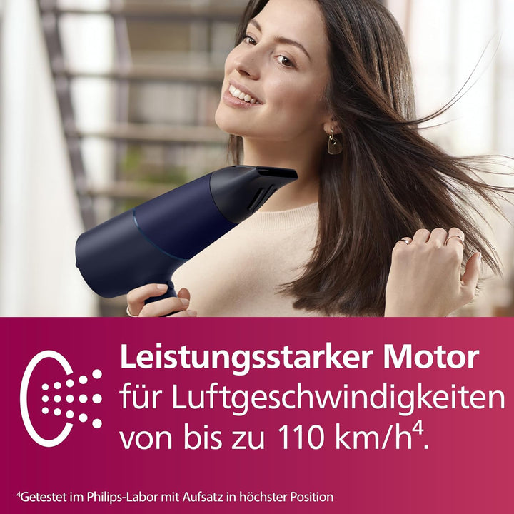 Philips 5000 Series Haartrockner – Föhn mit ThermoShield Technologie, Volumendiffusor und 9 mm und 1
