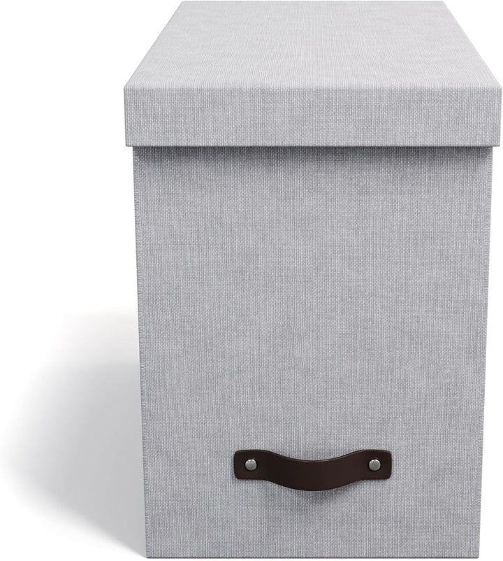 BIGSO JOHAN Hängeregisterbox A4 – Hängemappenbox mit Deckel und Griff – Schreibtischablage für Hänge