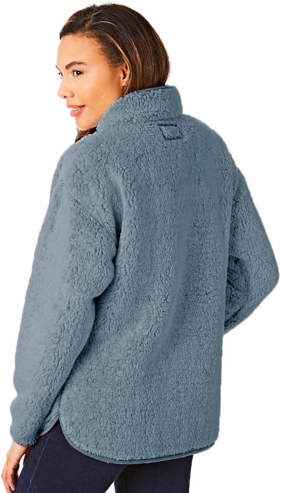 Light & Shade Damen Borg Supersoft Fleece Snuggle Nachthemd, S-M Marine