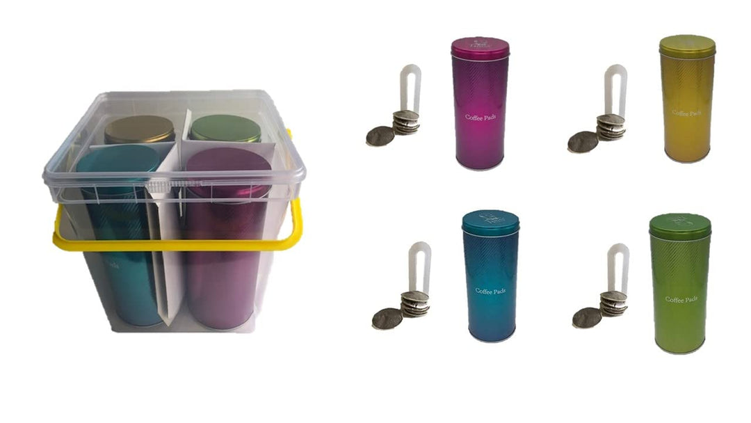 JAMES SERVIERT DAS SET 4 Paddosen Masse ca.(HxØ): 18 x 7,5 cm 4 Padheber („BPA-frei“ bzw. „BPA free“