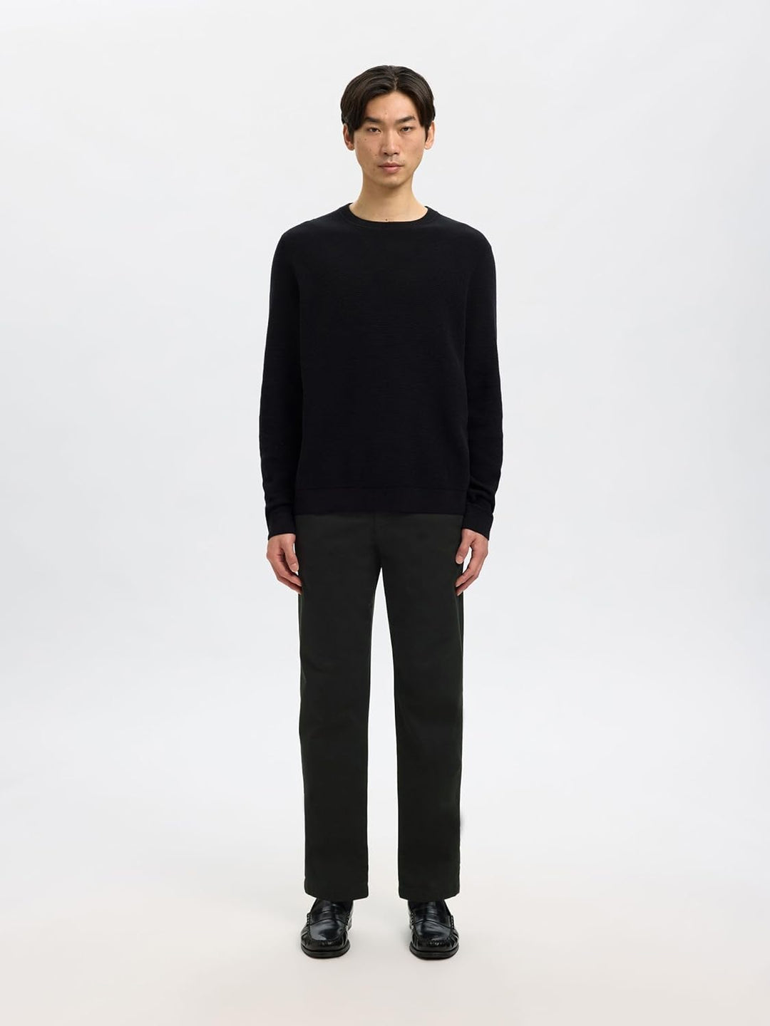 SELECTED HOMME Male Chino 196 Straight Flex 28W / 32L Schwarz, 28W / 32L Schwarz