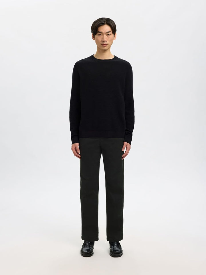 SELECTED HOMME Male Chino 196 Straight Flex 28W / 32L Schwarz, 28W / 32L Schwarz