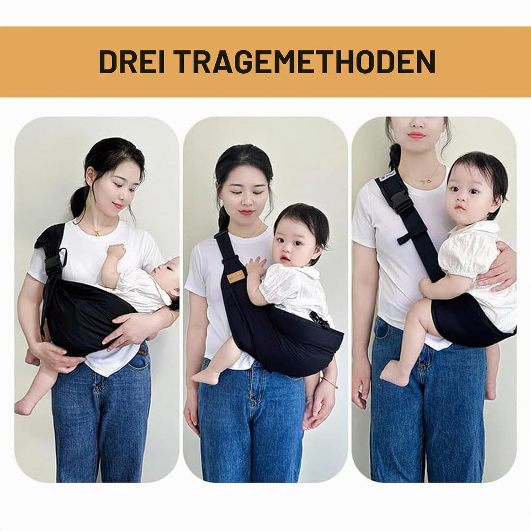 Babytragetuch,Kleinkind Trage Seitlich,Babytrage Seitlich,Verstellbare Schulter Babytrage,Multifunkt