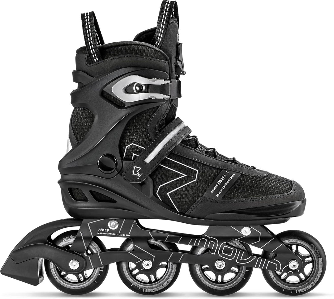 Movino Inline Skates | Cruzer B4 | Fitness Rollschuhe | Damen Herren Inliner | Inliner für Erwachsen