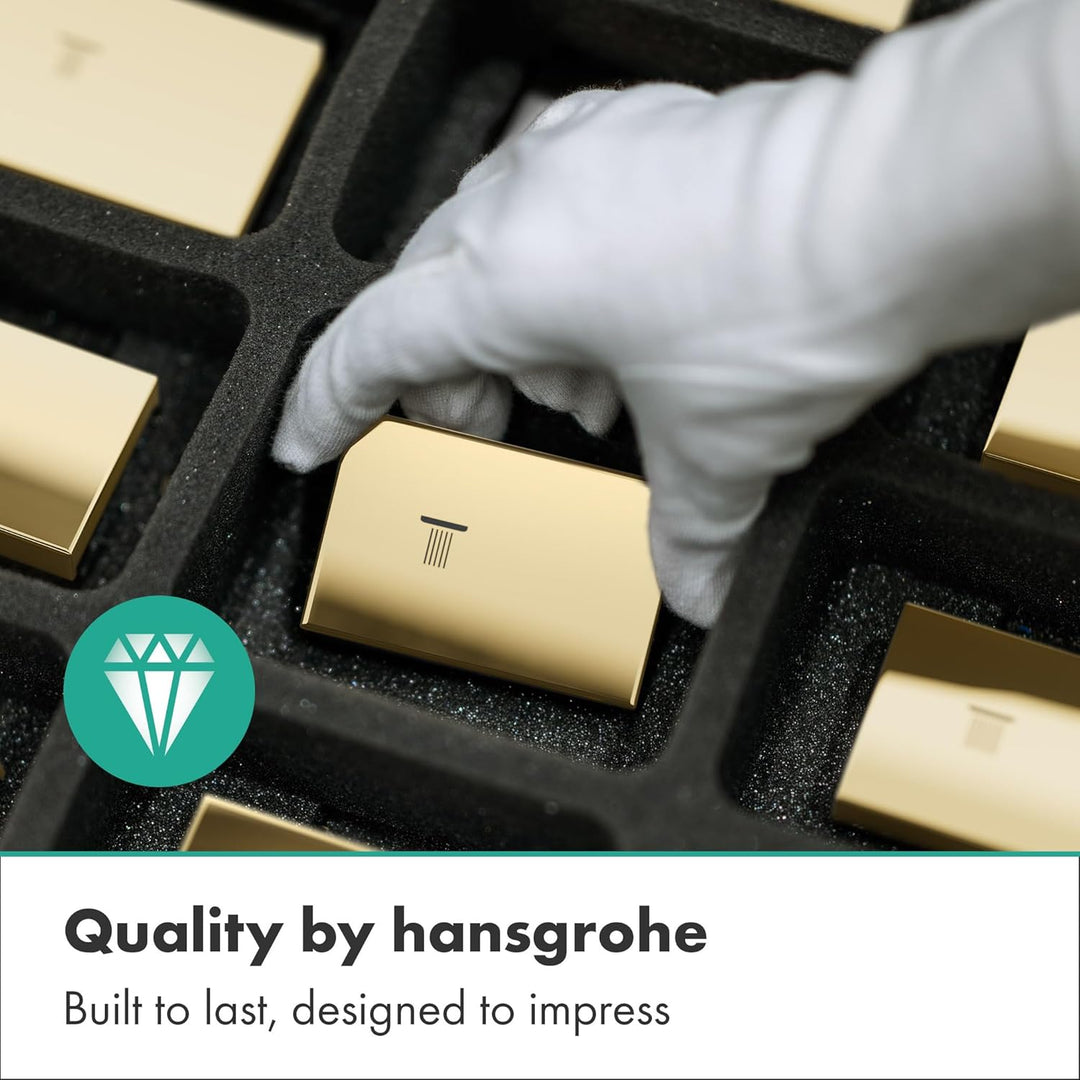 hansgrohe Ablaufgarnitur Push-Open für Waschtisch- und Bidetmischer Polished Gold Optik Polished Gol