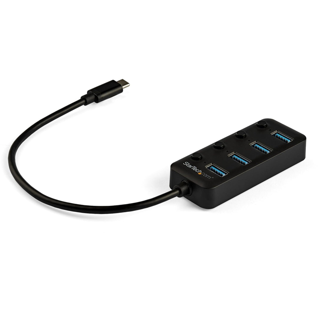 StarTech.com 4 Port USB-C Hub - 4x USB-A mit individuellen Ein-/Ausschaltern - Mobiler USB C zu USB