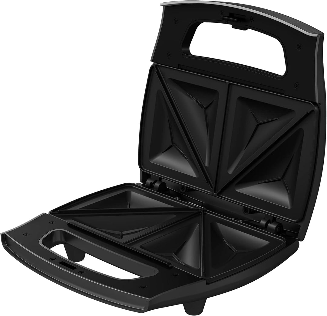 Grundig SWM2940 SWM 2940 Sandwichmaker, Schwarz-Metallic/Edelstahl Single, Single