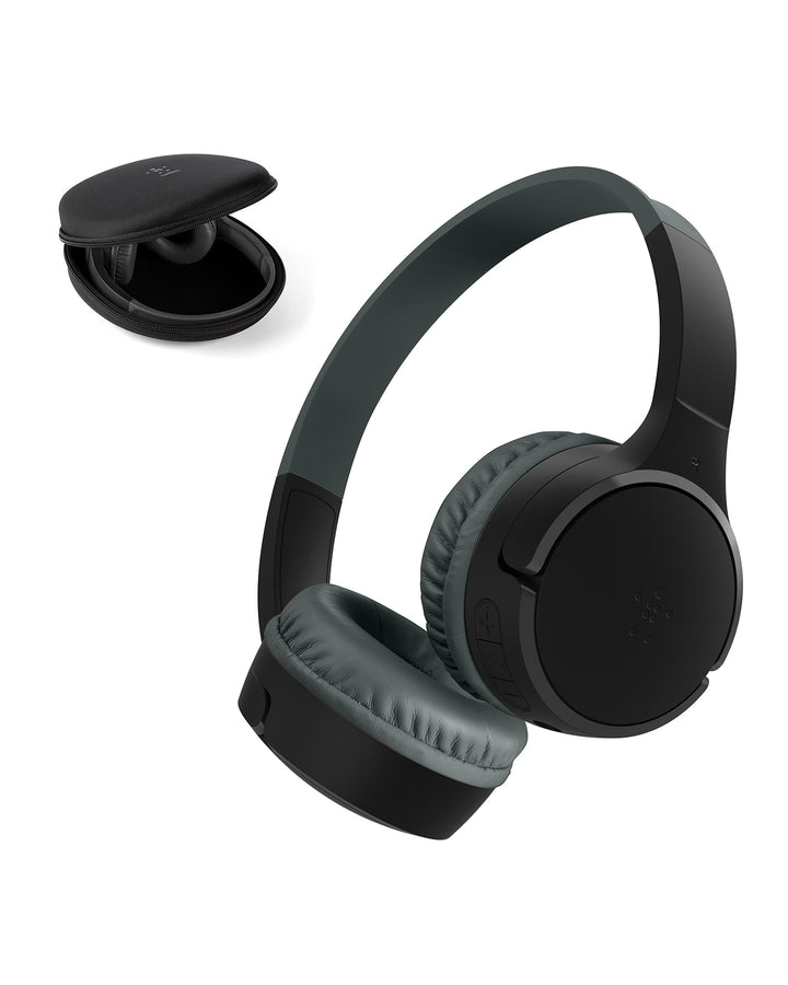 Belkin SoundForm Mini kabelloser Kinderkopfhörer mit integriertem Mikrofon und lustigen Aufklebern,