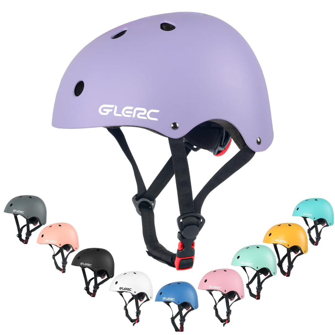 Glerc Kinder Fahrradhelm für Jungen und Mädchen von Kleinkind bis Jugend, verstellbar und Mehrfarbig