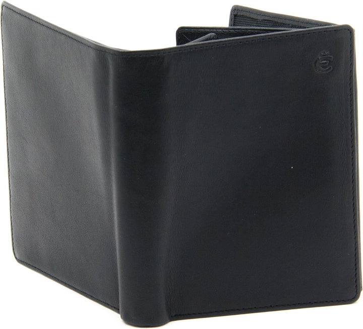 Esquire Münzbörse Logo Hochformatbörse Schwarz 048410, Schwarz