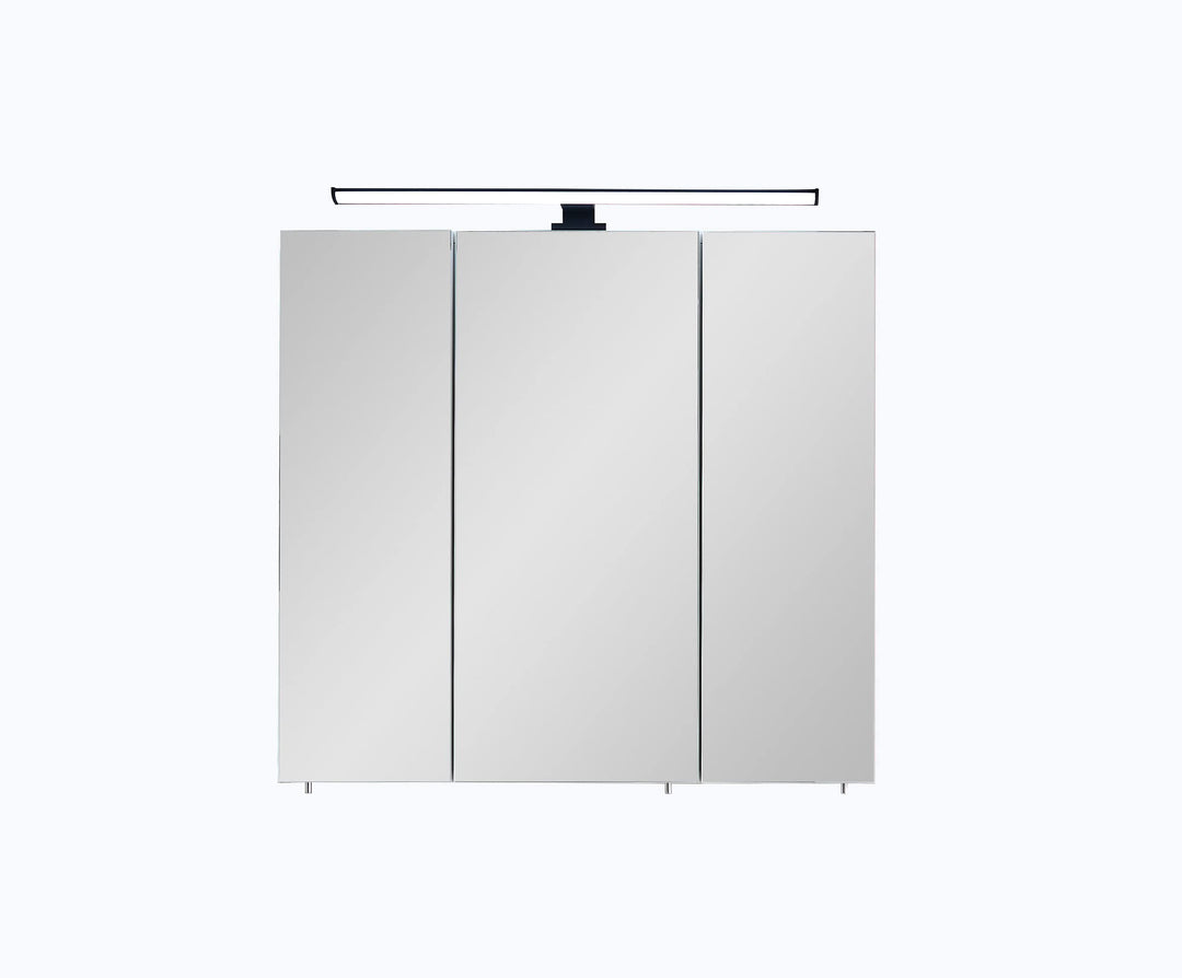 Pelipal Quickset 374 Spiegelschrank 76-II, Holzwerkstoff, Eiche Ribbeck Quer Nb, 70x75x20 cm