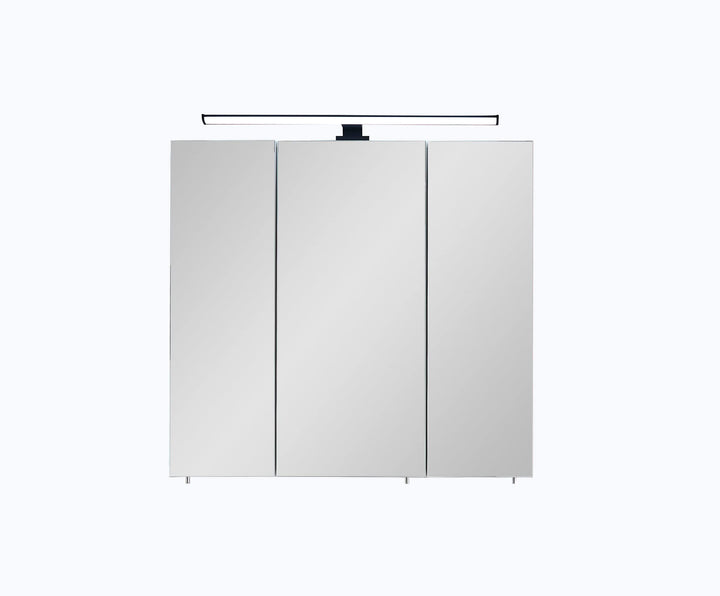 Pelipal Quickset 374 Spiegelschrank 76-II, Holzwerkstoff, Eiche Ribbeck Quer Nb, 70x75x20 cm