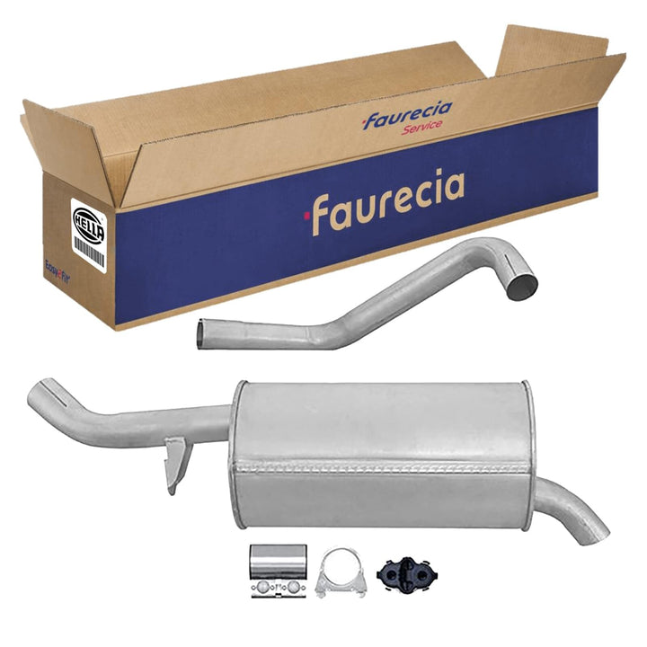 HELLA 8LD 366 034-901 Endschalldämpfer - Easy2Fit® Kit - hinten - zweiteilig - Set mit Anbauteilen