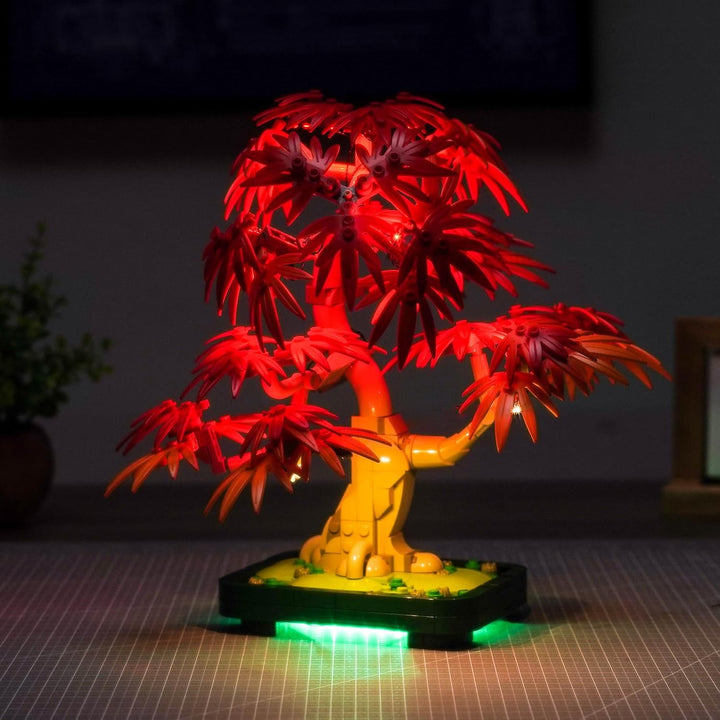 Led Licht Set Kompatibel mit Lego Japanese Red Maple Bonsai Tree 10348 (Kein Modell), Dekorationsbel
