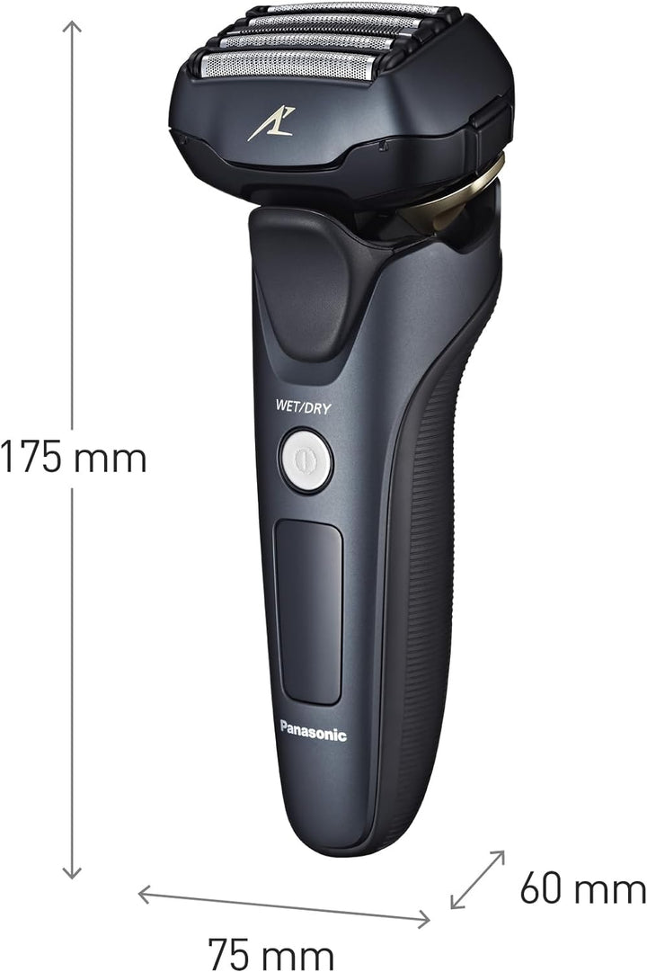 Panasonic Series 800 ES-LV97 Nass/Trocken-Rasierer, 5-fach-Scherkopf mit Linearmotor, inklusiv Reini