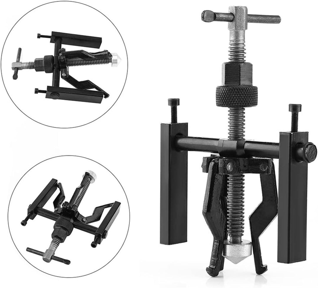 3 Backenabzieher, Abzieher für Krallen, Innenabzieher, extern, wendbar, Innenlager für Motorrad, Aut