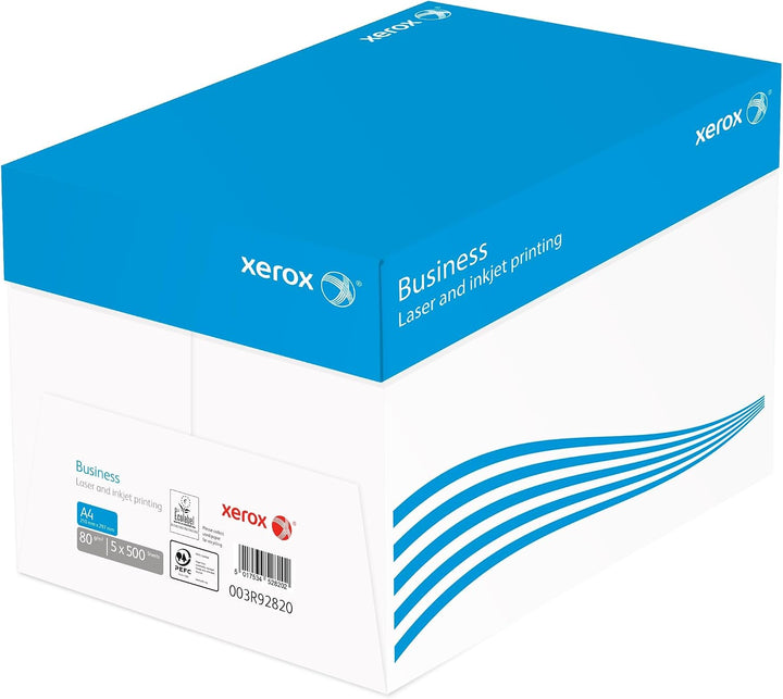 Xerox 003R91820 Business Kopierpapier, Druckerpapier, Universalpapier DIN A4 80 gr./m² 2.500 Blatt K