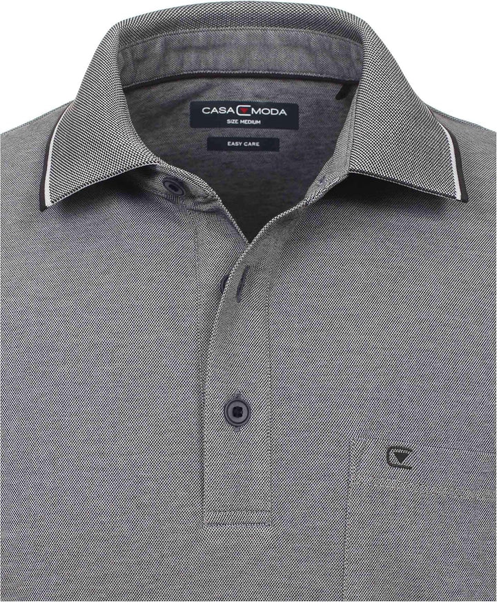 CASAMODA Polo-Shirt Uni S Grau, S Grau