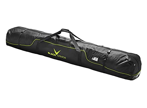 Black Crevice Nordic Ski Case I Skitasche für 3 Paar Langlaufski I Robuster Skisack 210 cm I Hochwer