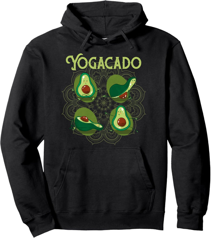 Yogacado Meditation Yoga Posen | lustiges Yoga Pullover Hoodie