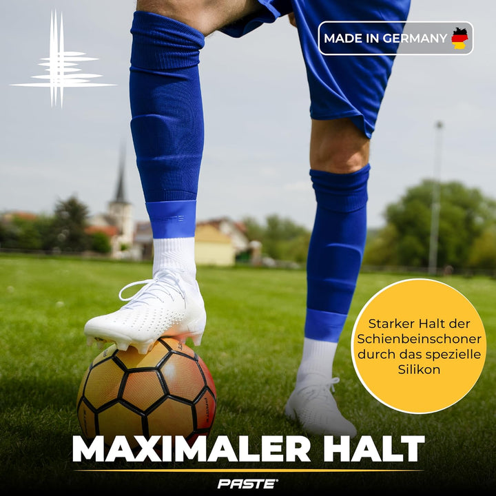 PASTE ® Schienbeinschonerhalter aus Silikon - DAS ORIGINAL - Fussball für Herren, Damen & Kinder Ein