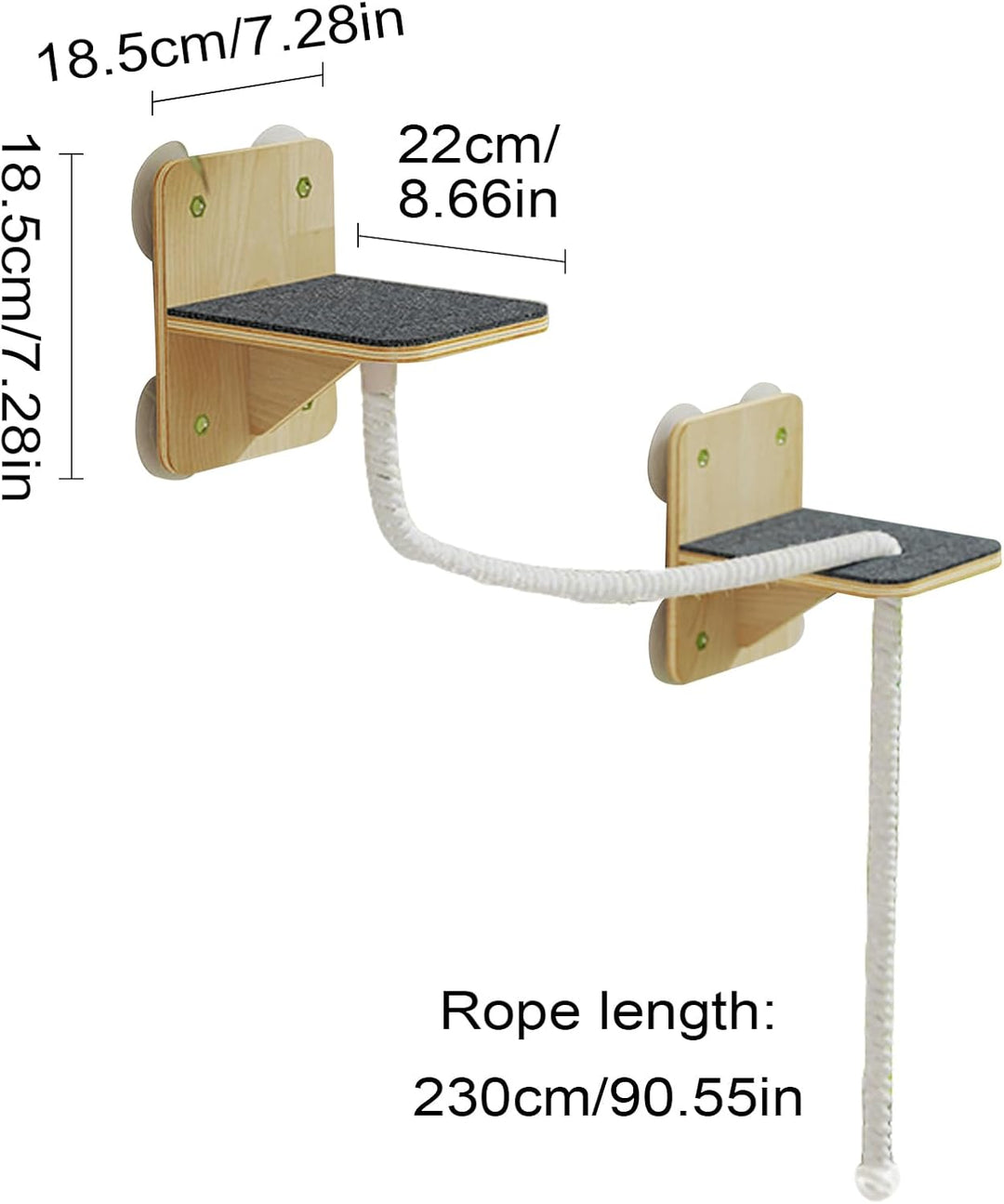 Katzen-Kletterregale | Möbel für Kratzbaum, Innenwand, Treppen und Spielzeug in Turmform für den Inn
