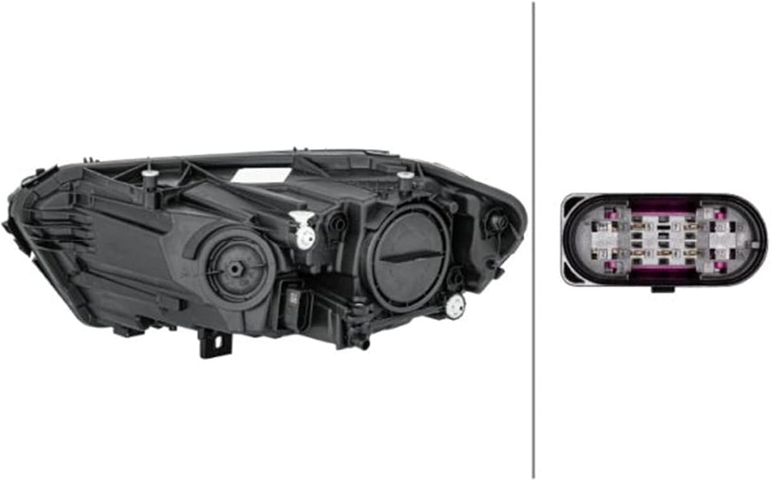 HELLA 1LG 015 091-041 Halogen-Hauptscheinwerfer - rechts - für u.a. Mercedes-Benz A-Class (W177)