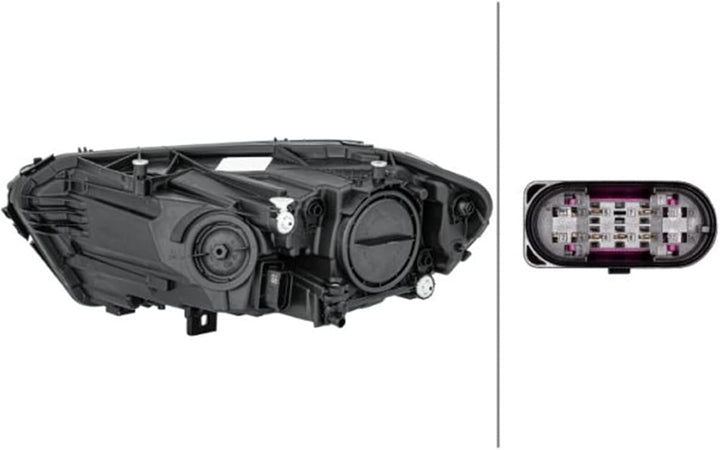 HELLA 1LG 015 091-041 Halogen-Hauptscheinwerfer - rechts - für u.a. Mercedes-Benz A-Class (W177)