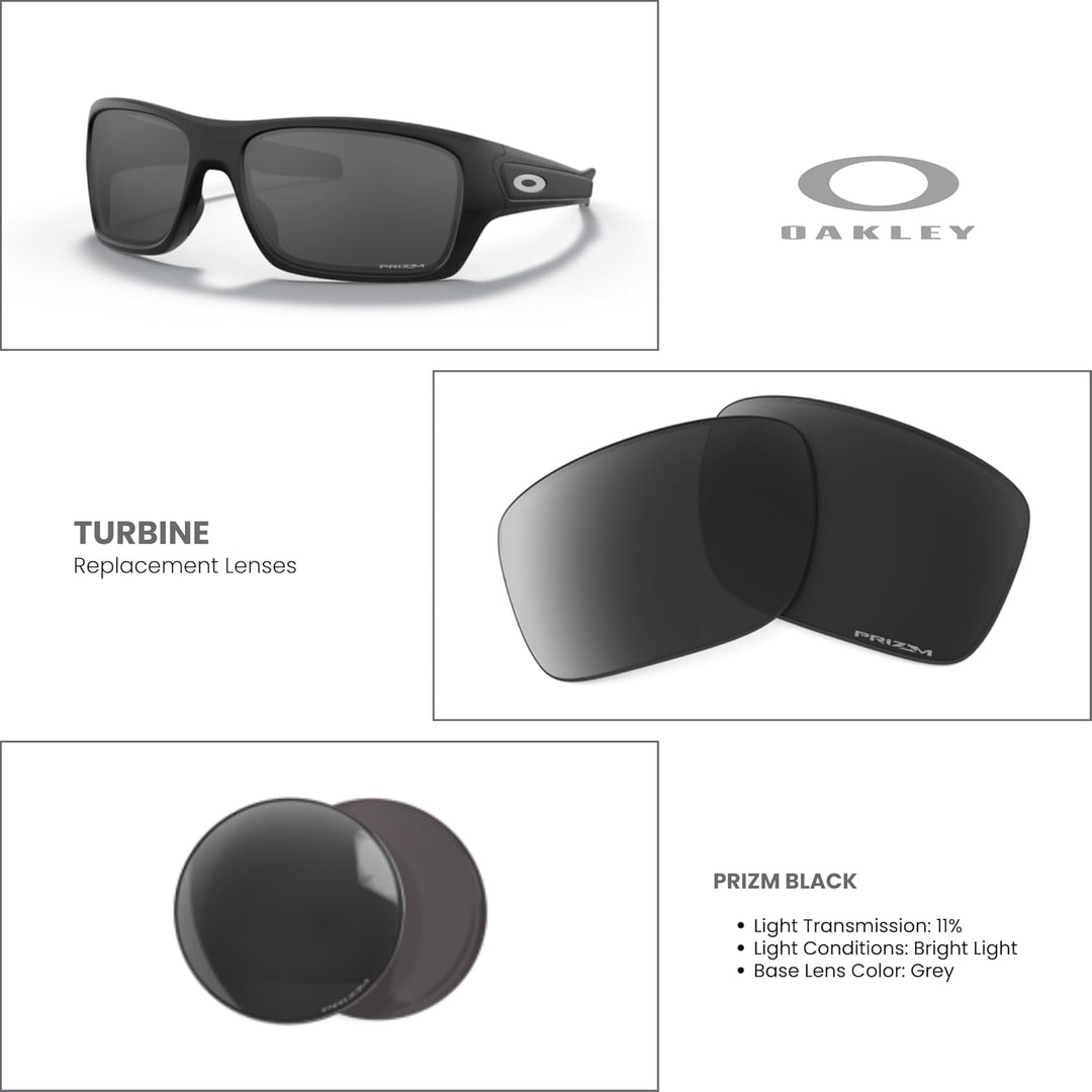 Oakley Original Turbine OO9263 Ersatzgläser für Damen und Herren + Set mit Mikrofasertuch Tasche PRI