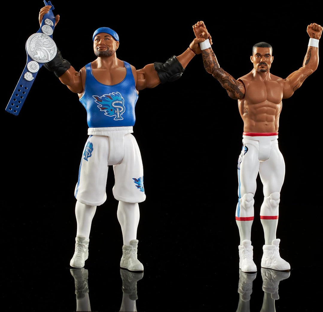 Mattel WWE Actionfigur Battle Pack 2 Pack mit Mattel WWE Championship Title Championship Showdown Th