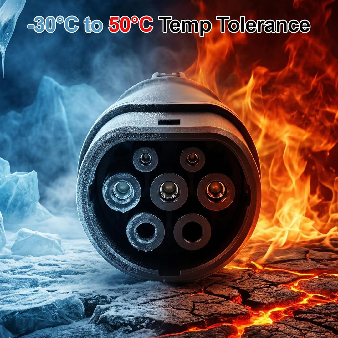 Typ 1 auf Typ 2 EV Ladeadapter, Max32A, 250 V, 7.4 kW SAE J1772 auf IEC 62196 Ladeadapter für Elektr