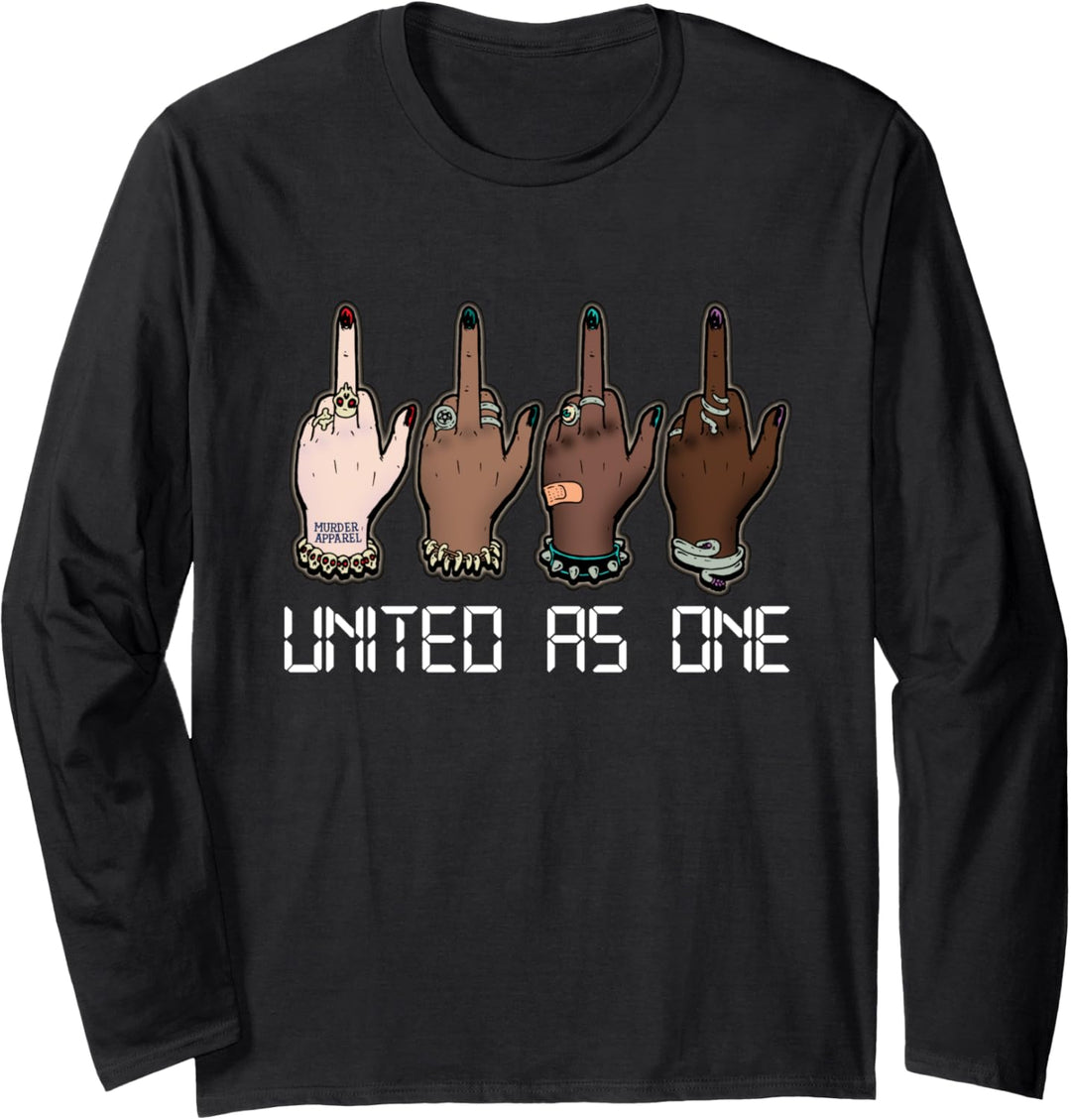 United As One Protest Black Lives Matter Social Justice Langarmshirt