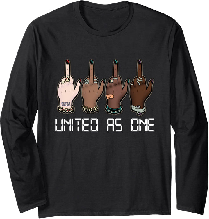 United As One Protest Black Lives Matter Social Justice Langarmshirt