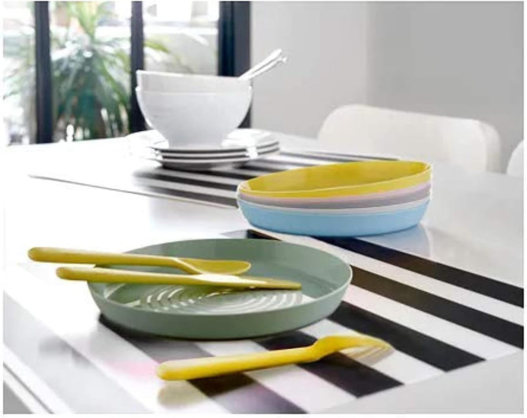 Ikea Kunststoffteller, mehrfarbig, 12 Stück