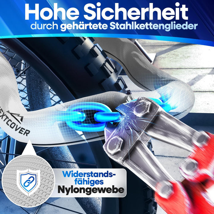 NEXTCOVER® Fahrradschloss LockOne mit Schlüssel I - [SAFESECURE] Fahrradschloss hohe Sicherheit I ro
