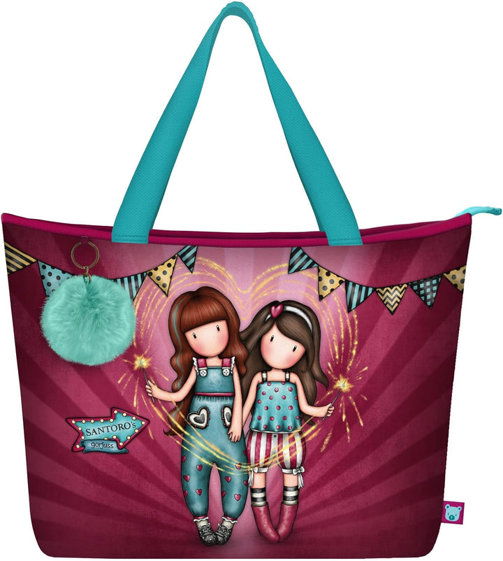 Santoro 1132GJ02 Gorjuss Fairground Bag Feuerwerk, 41,5 x 30 x 13 cm, blau