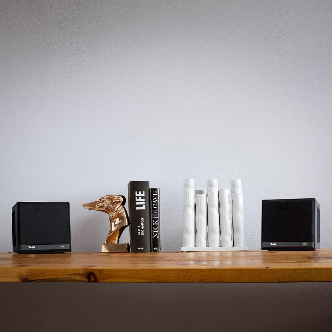 Teufel ONE S Kompakter Multiroom Bluetooth Lautsprecher mit WLAN, Wecker, Musikstreaming- schwarz, S