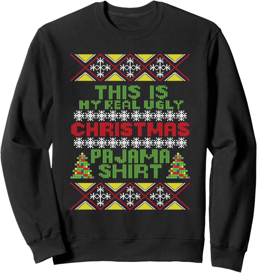 This Is My Christmas Pyjama Ugly Christmas Sweater X-Mas Sweatshirt