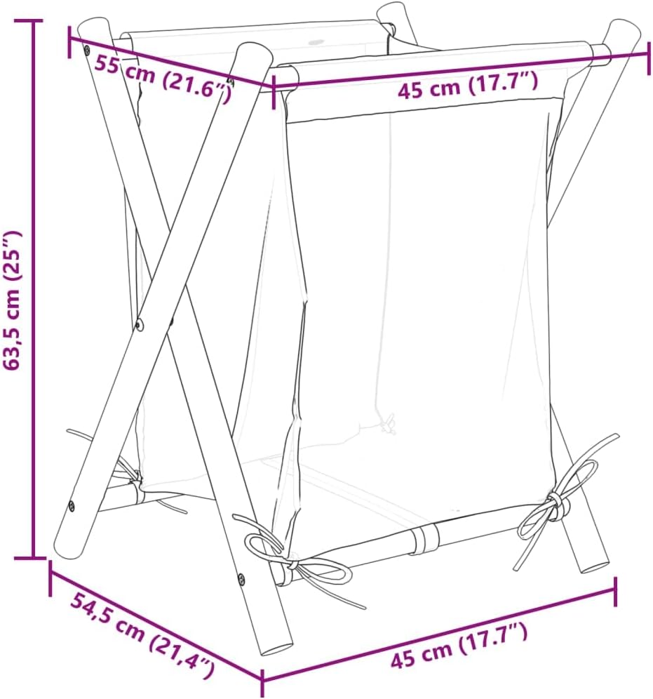 vidaXL Wäschekorb, Wäschebox mit Faltdesign, Wäschesammler mit Stauraum, Wäschebehälter Wäschetonne